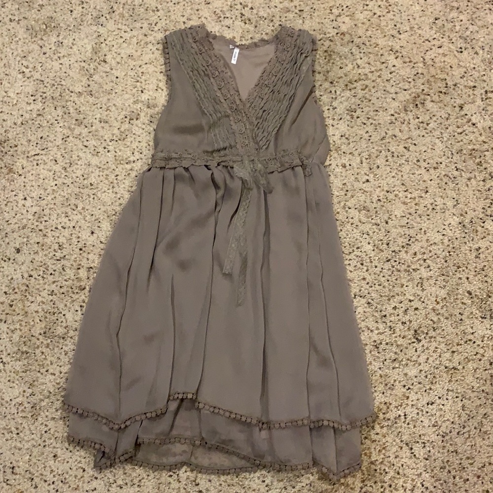 Brown lace dress